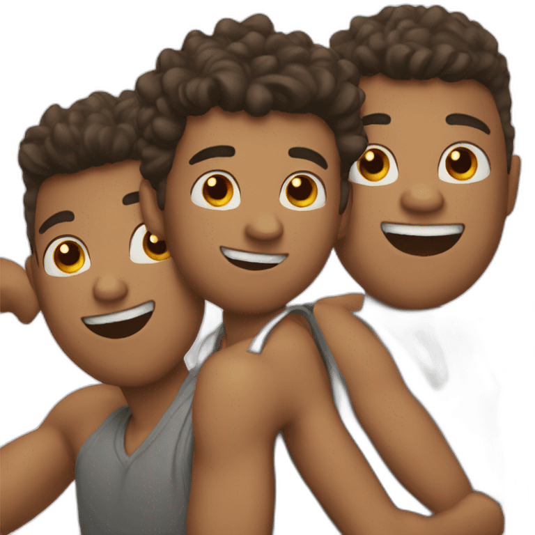 3 guys together emoji