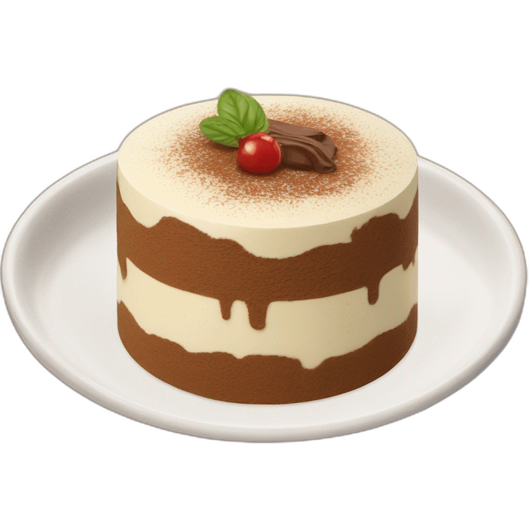 Tiramisu sur une vache emoji