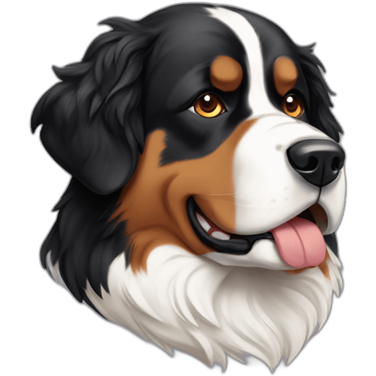 bernese-mountain-dog-bored emoji