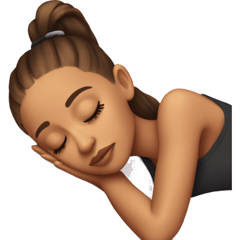 Ariana Grande sleeping emoji