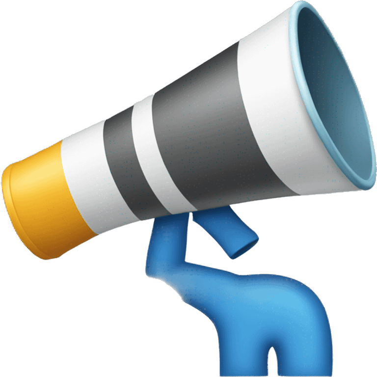 Marketing Icon featuring Graph or megaphone graphic emoji