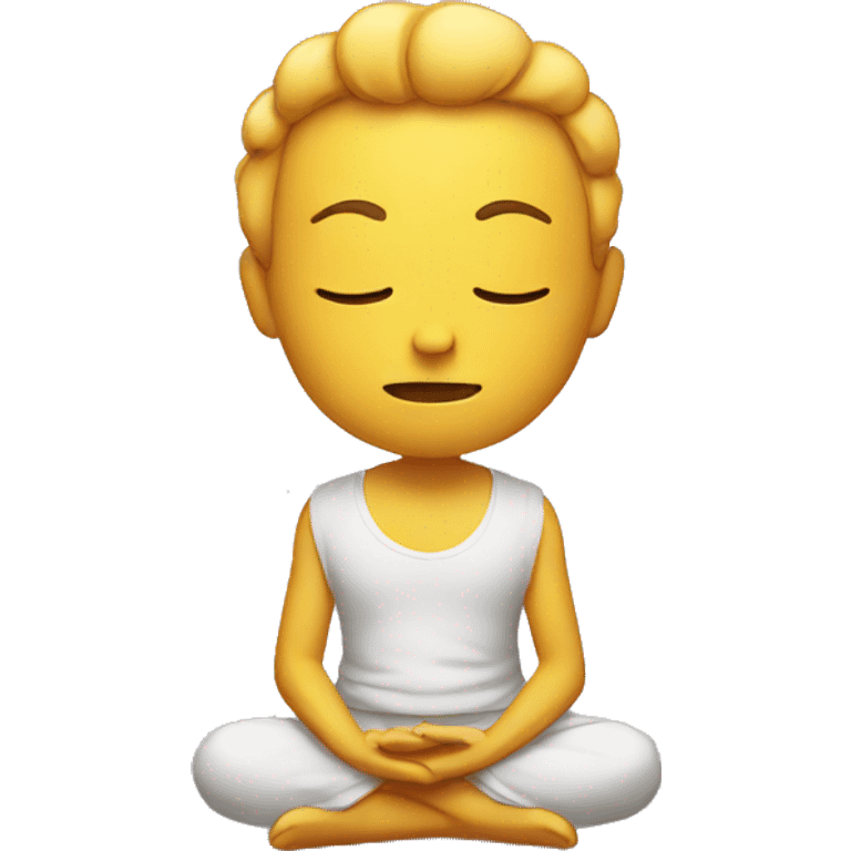 meditating emoji