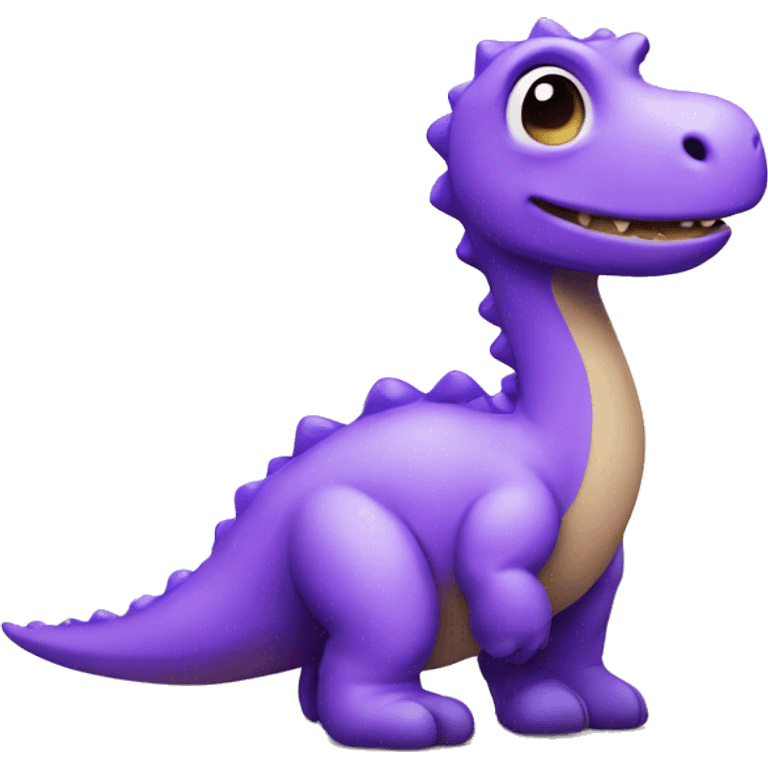 cute purple dinosaur figure emoji