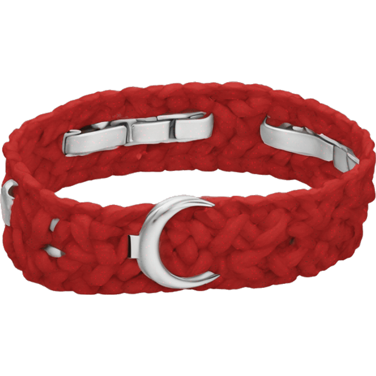 Brad bracelet that says Red emoji