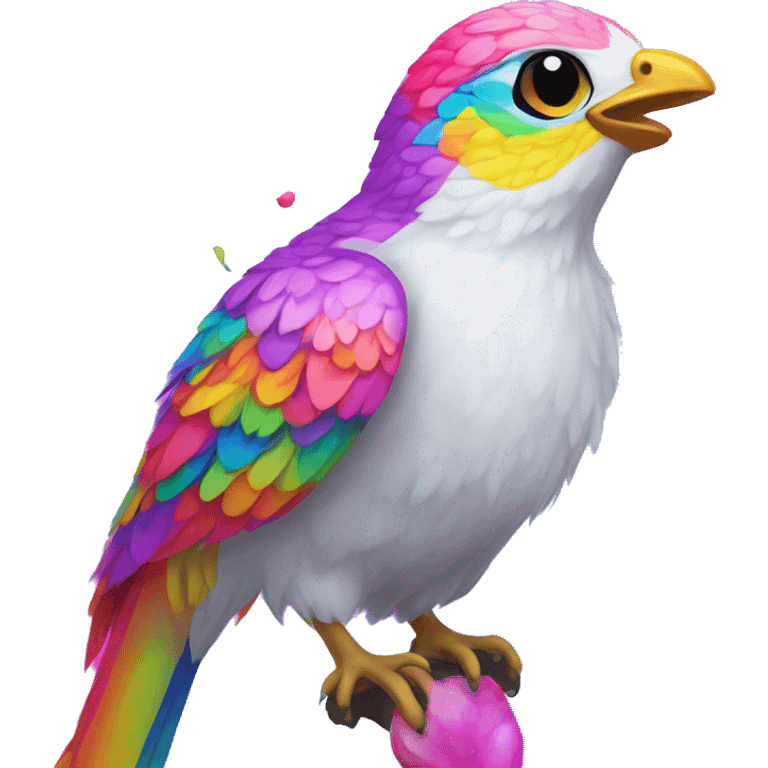 lisa frank bird emoji