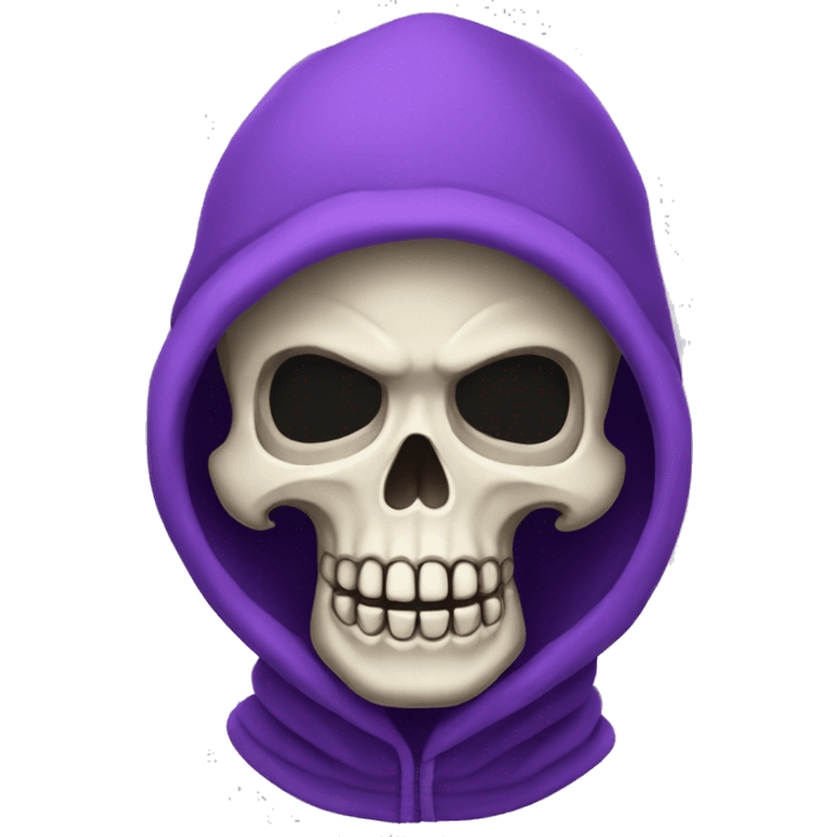 puple skeleton with balaclava emoji