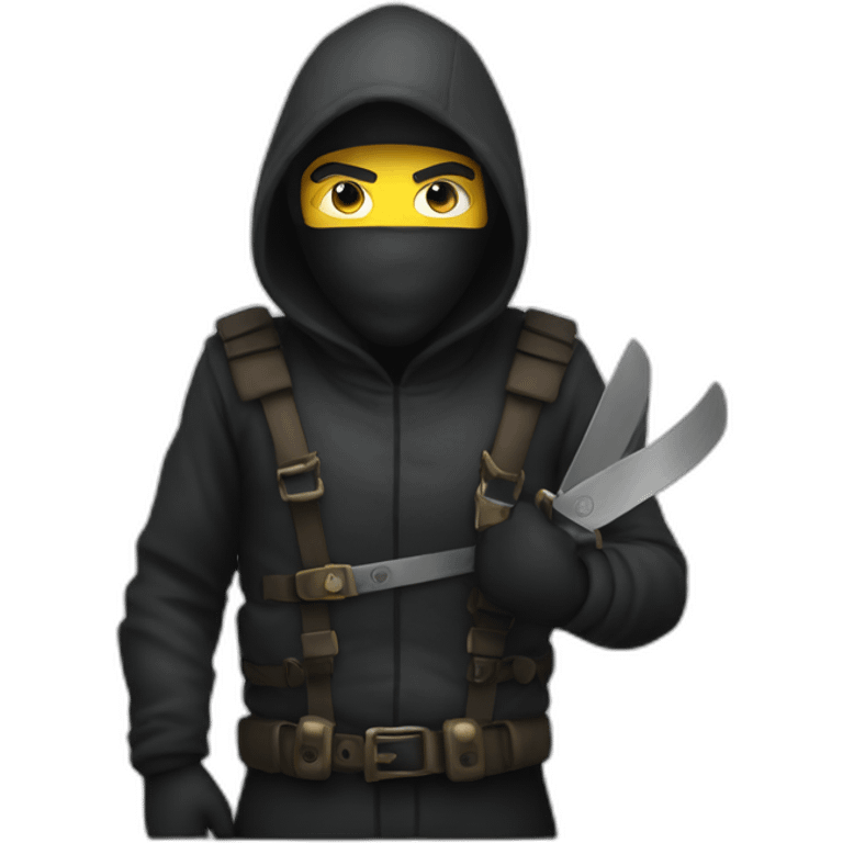 Thief with a nife emoji