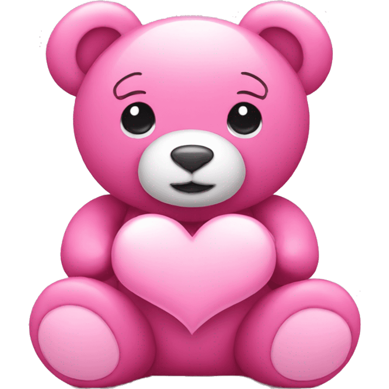 pink teddy saying i love you emoji