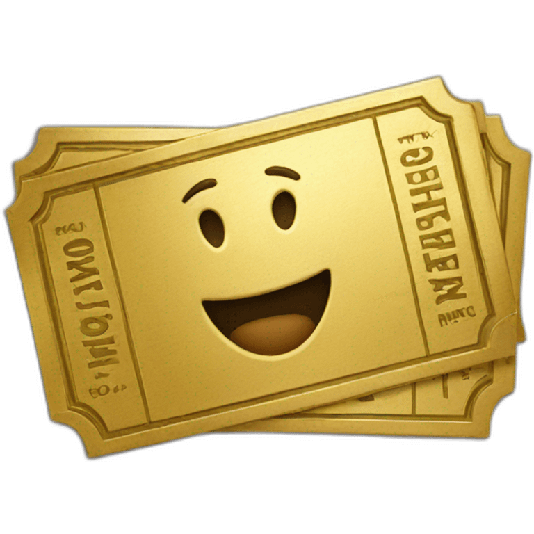 Golden ticket emoji