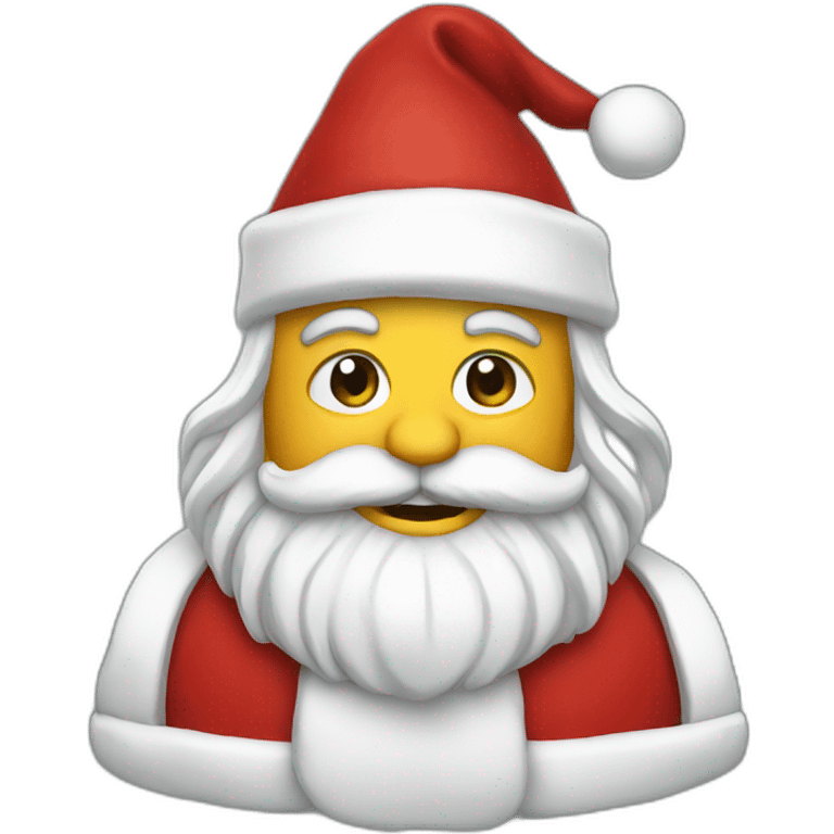 Santa rock emoji