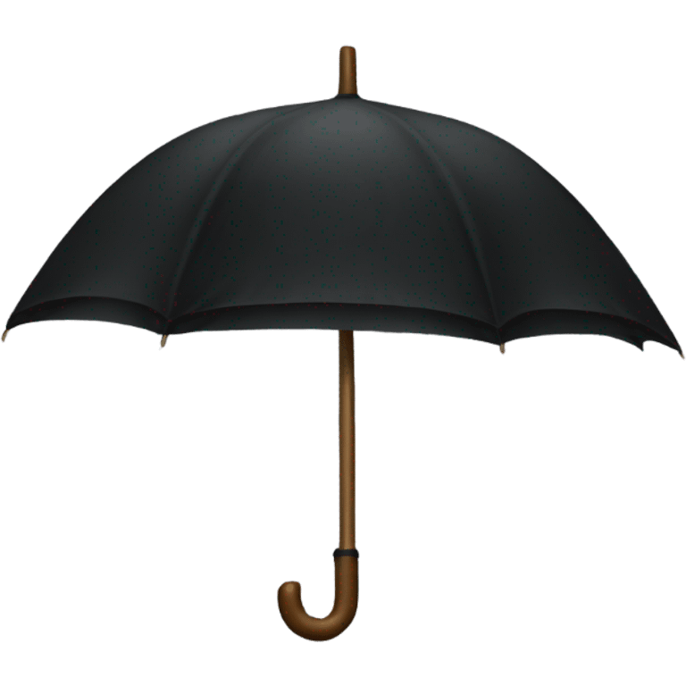 Umbrella in black with ok on it emoji