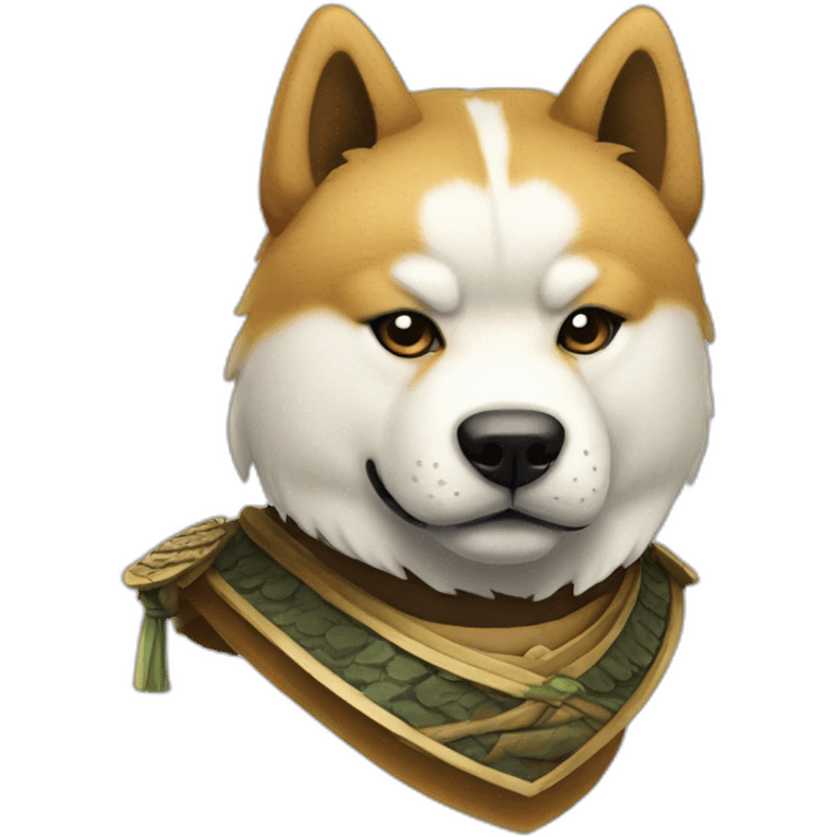 Samurai Akita inu emoji