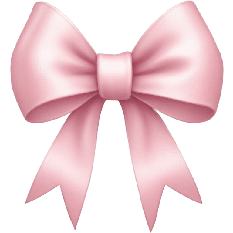 light pink ribbon bow emoji