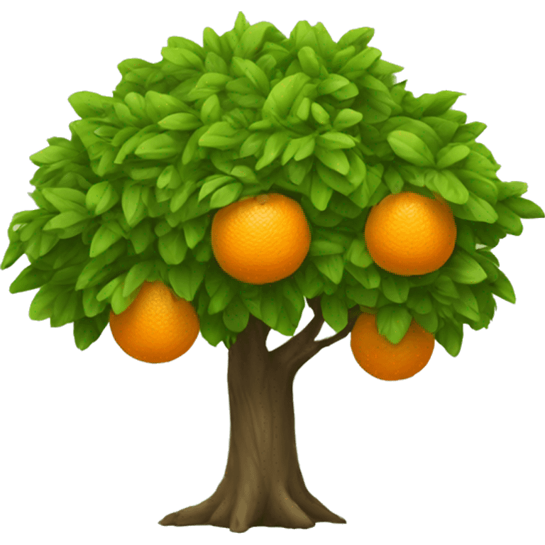 Arbol naranja emoji