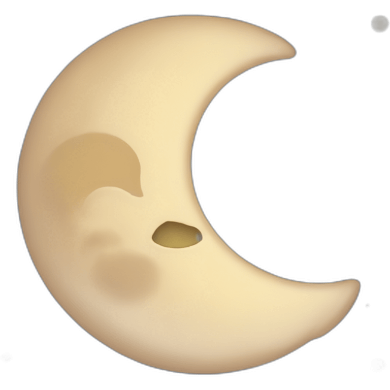 waning crescent moon emoji