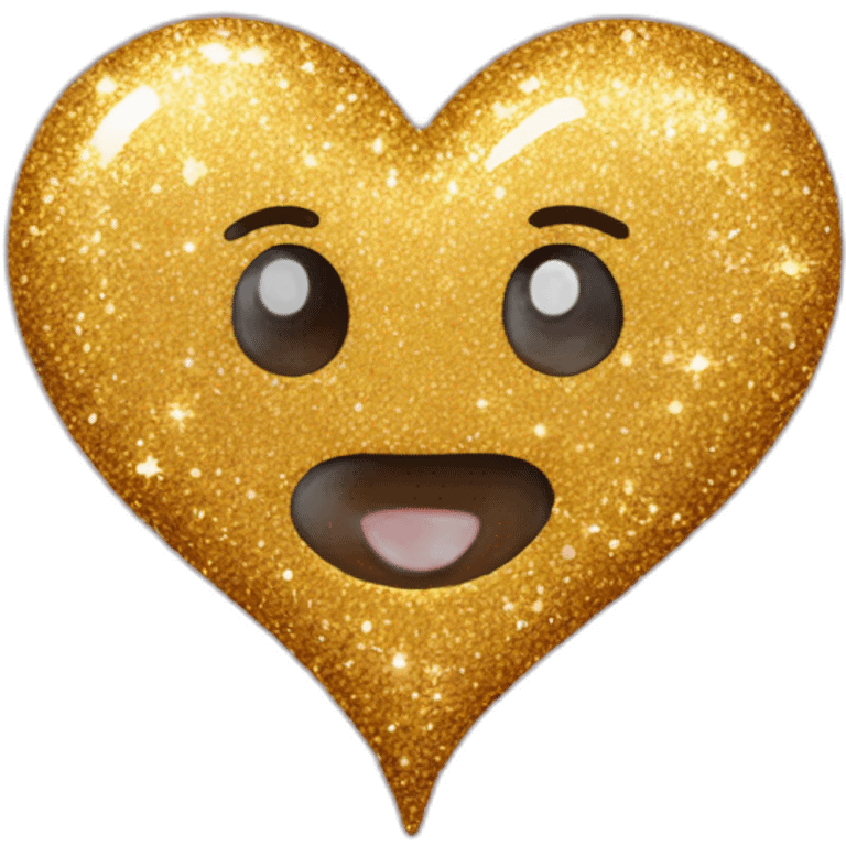 Glitter heart  emoji