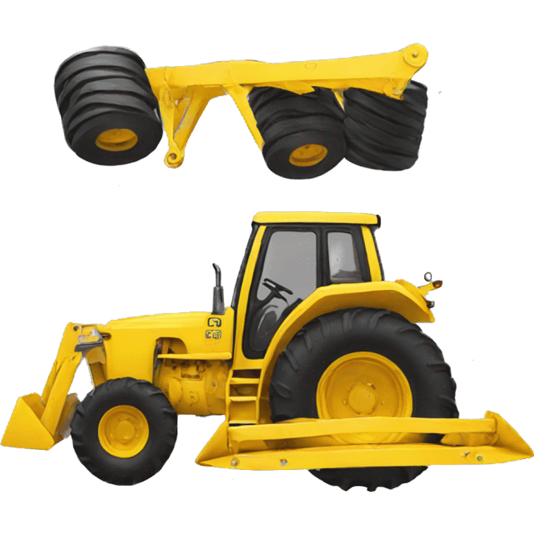 suspension springs yellow tractor emoji