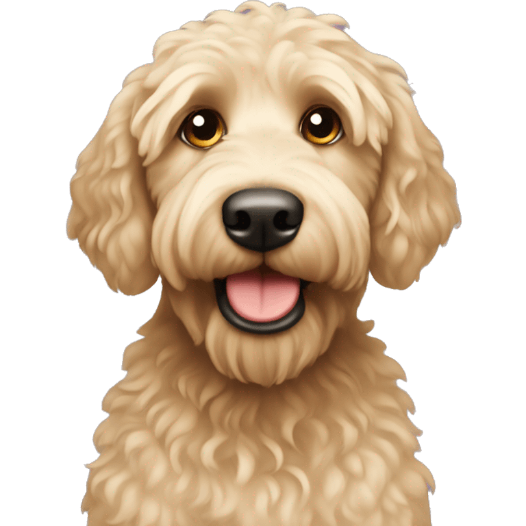 Blonde labradoodle emoji