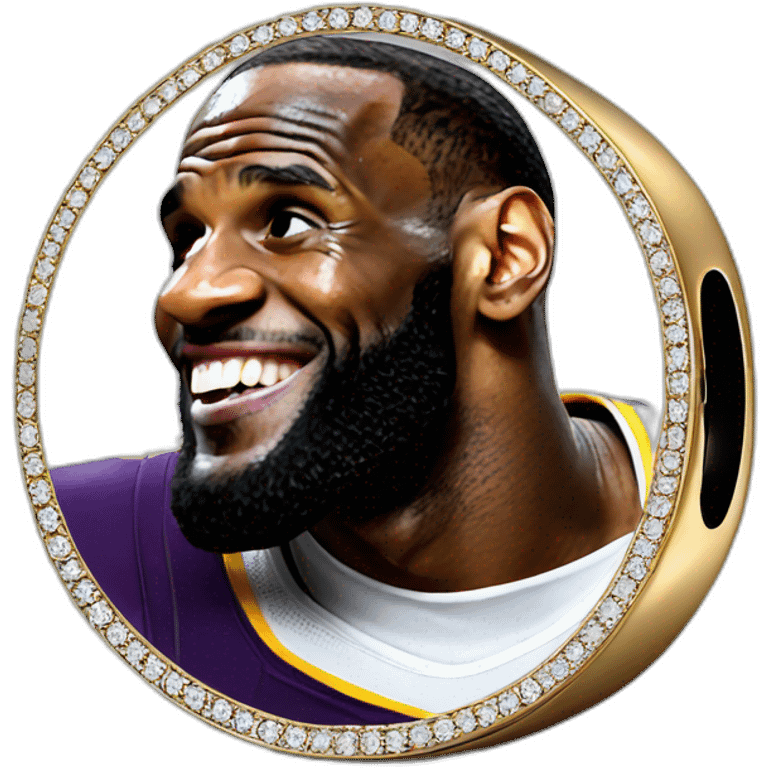 LEBRON JAMES WITH NBA RING emoji