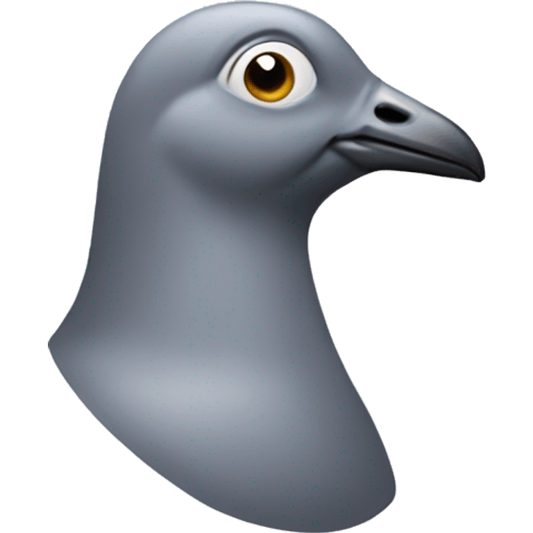 man’s head on pigeon body emoji