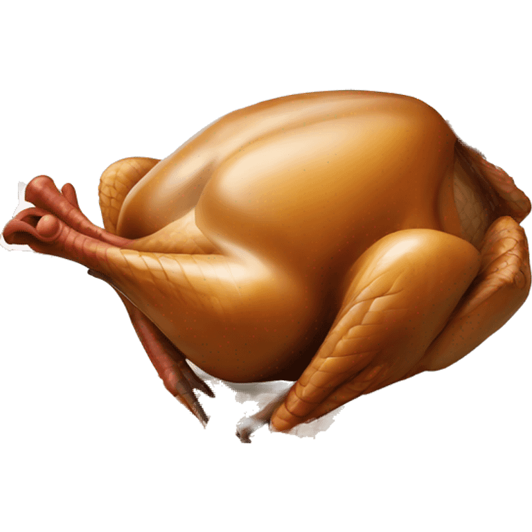 Turkey being cooked emoji