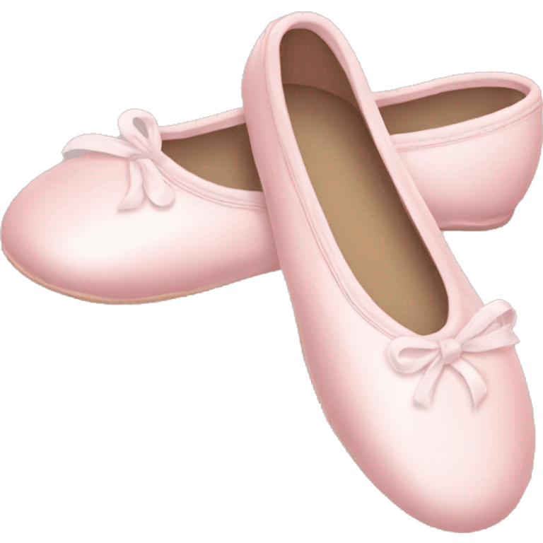 Pale pink ballet shoes emoji