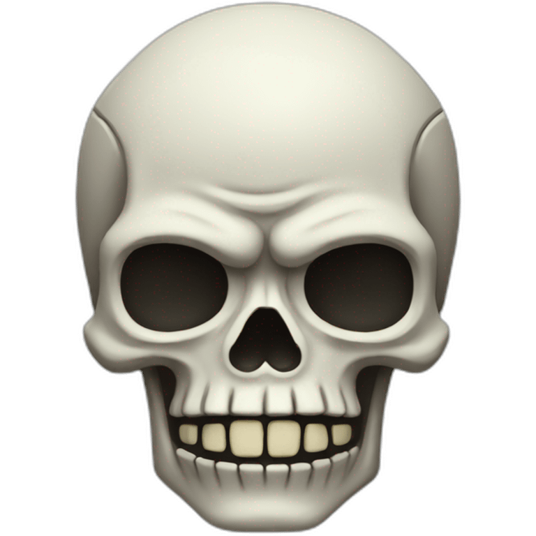 Angry skeleton emoji