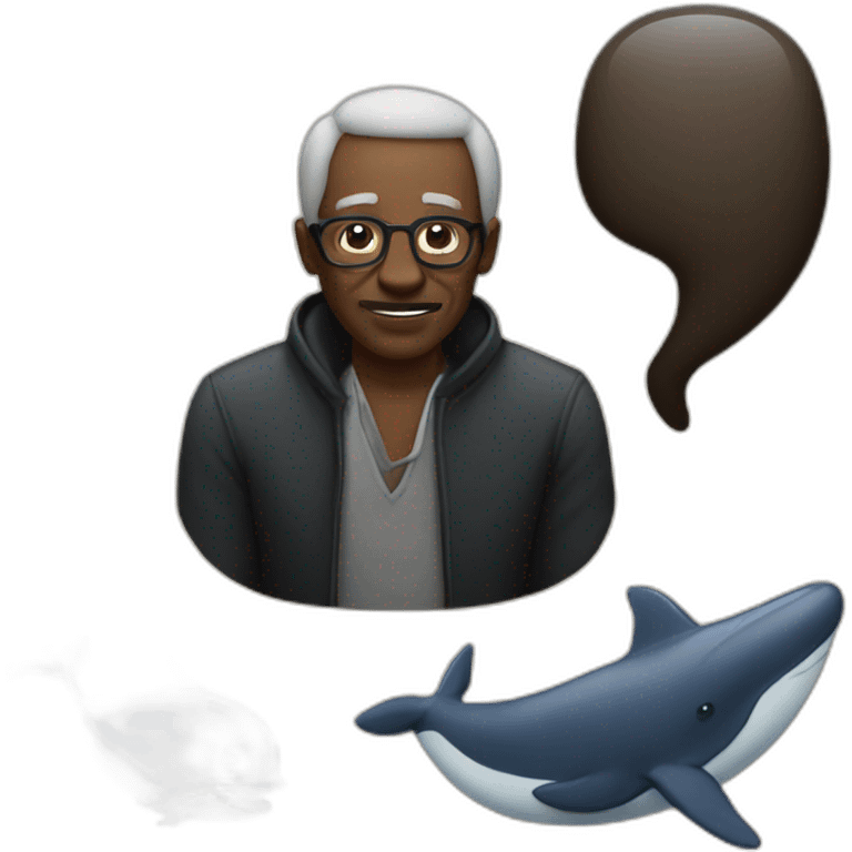 Spades, black man, whale, old man emoji