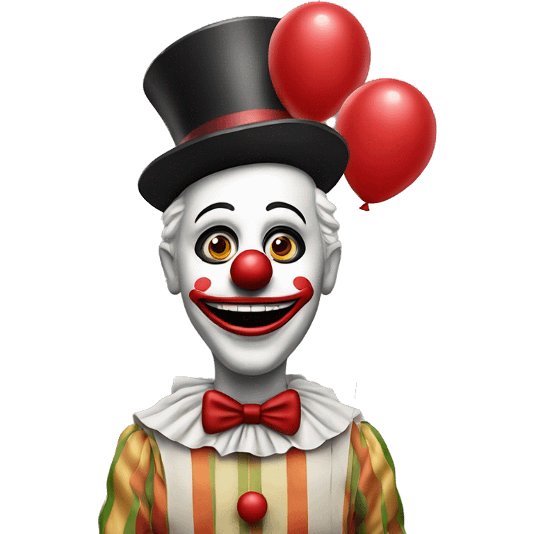 Clown with red Baloon emoji