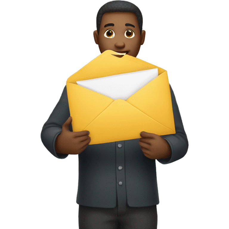 person holding envelope emoji