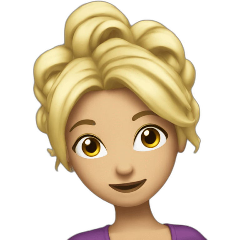 TIKTOKER BLONDE DANCING emoji