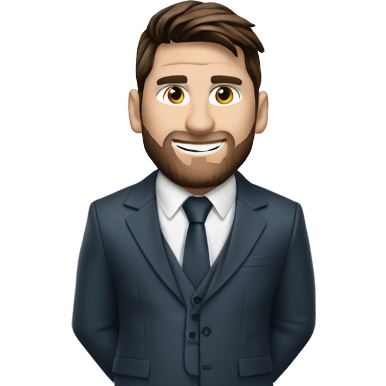 Leonel Messi wearing Scorpion's suit emoji