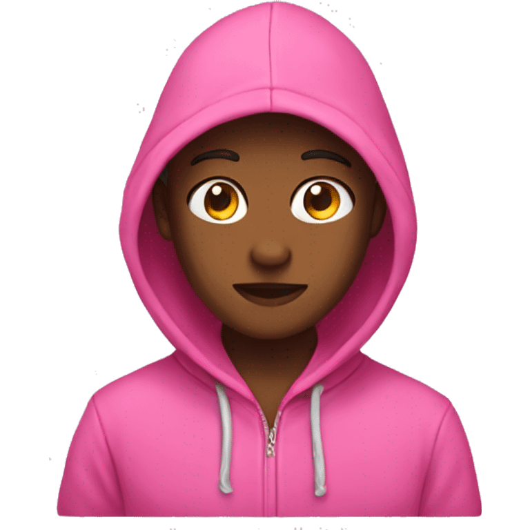 Pink hoodie no person  emoji