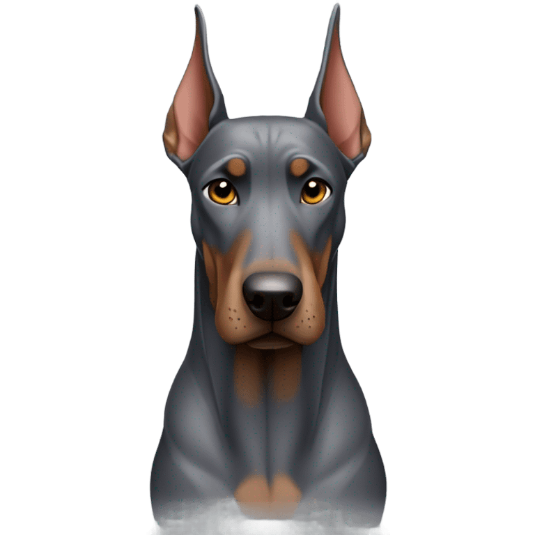 Gray Doberman  emoji