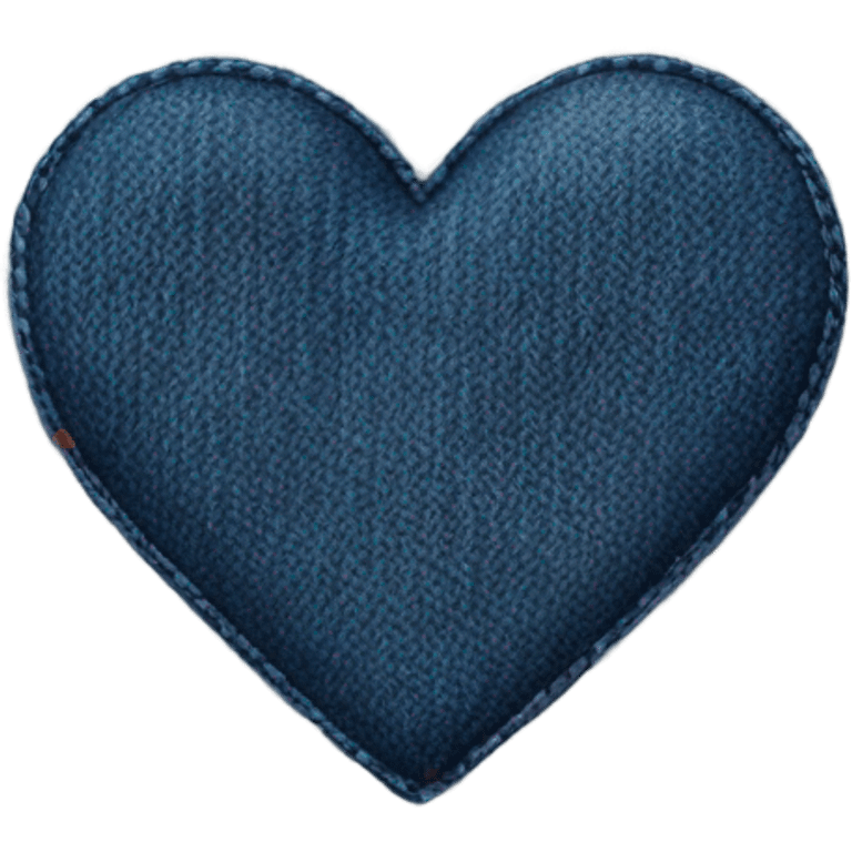 Denim heart  emoji