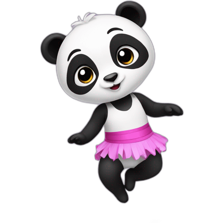 a panda who does rhythmic gymnastics emoji