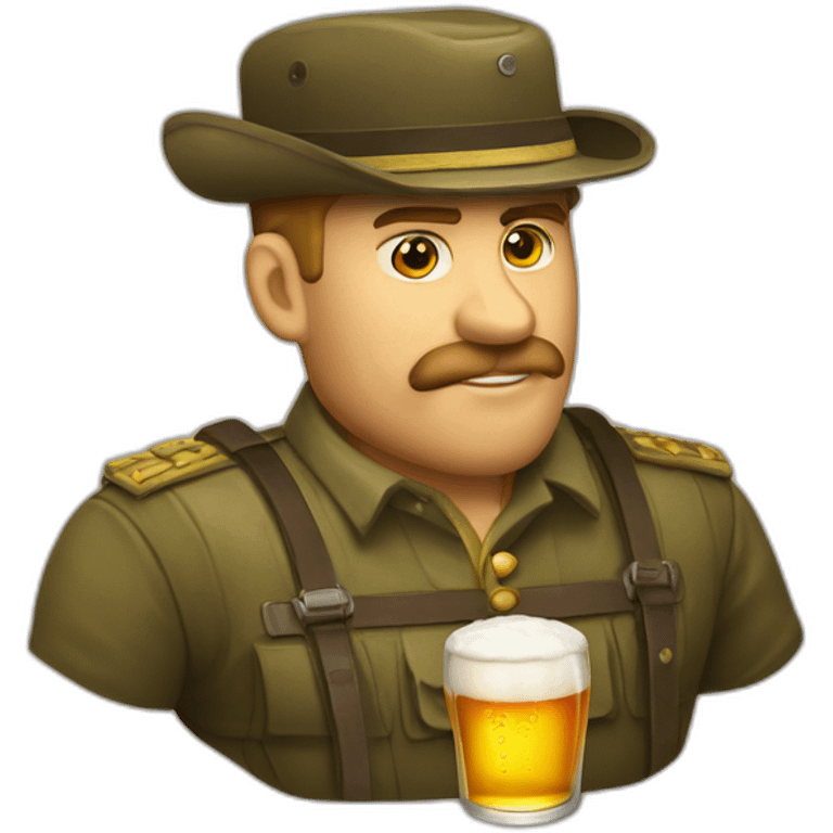 staline drink beer emoji