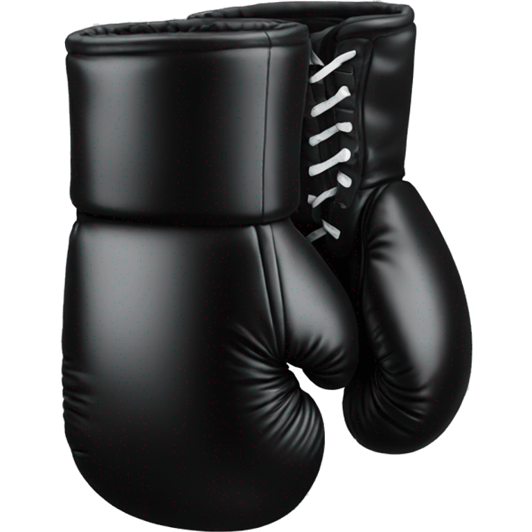 Black boxing glove emoji