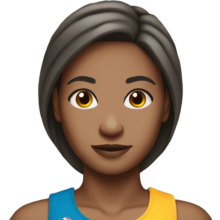 White skin girl sprinter  emoji