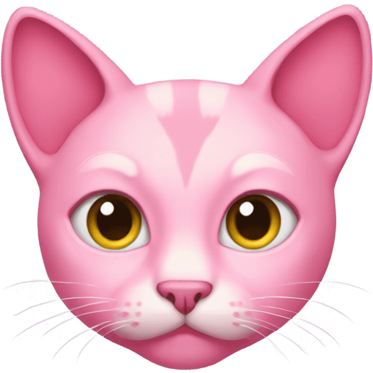 Pink cat emoji