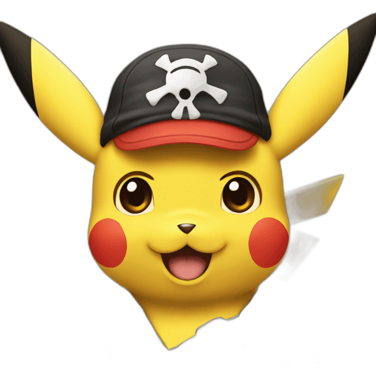 Pikachu pirata emoji