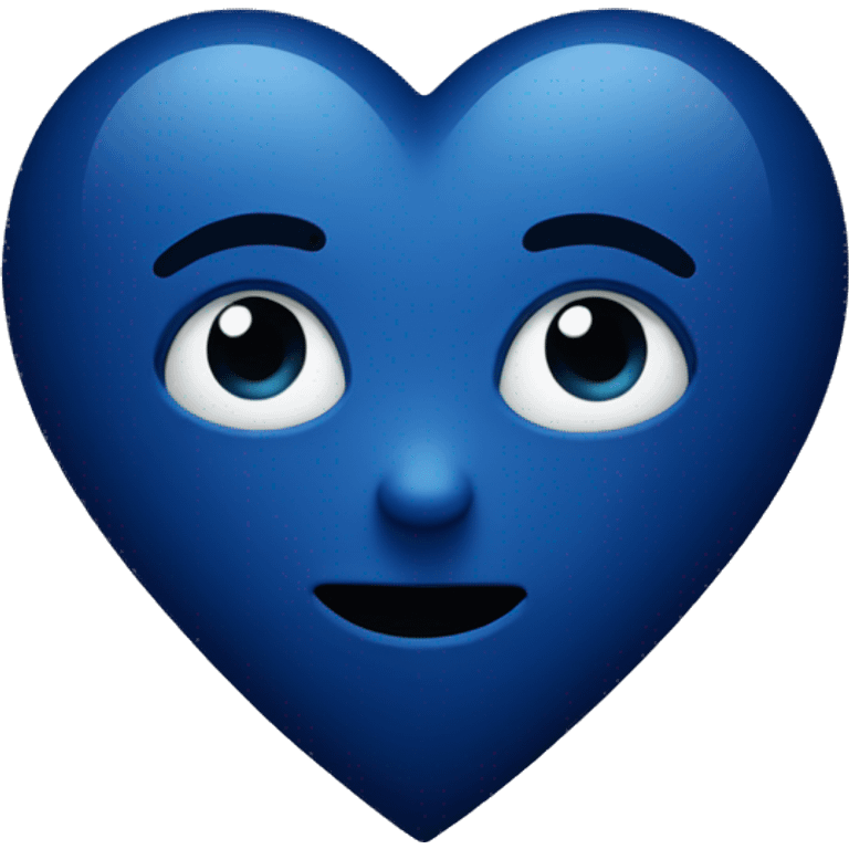 Dark blue heart emoji