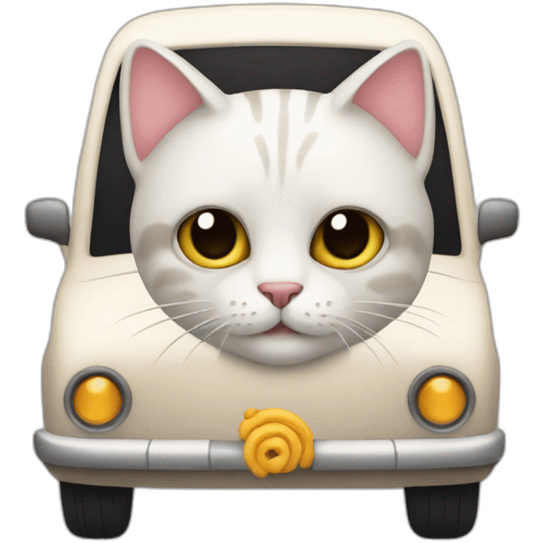 Cat in a car emoji