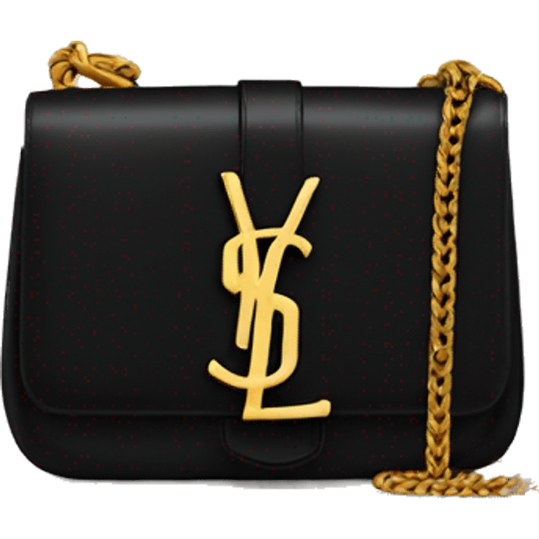 Little black ysl bag emoji