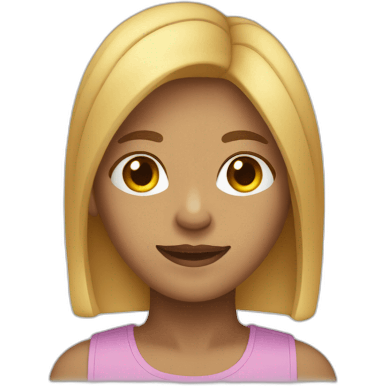 non-gendered person with straight chin-length hair emoji