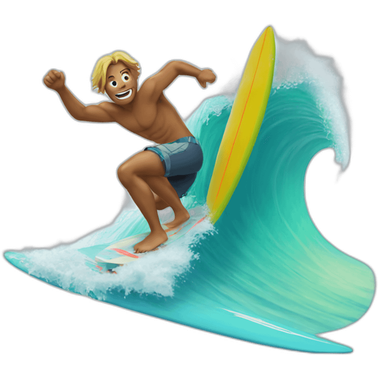 Surfin emoji