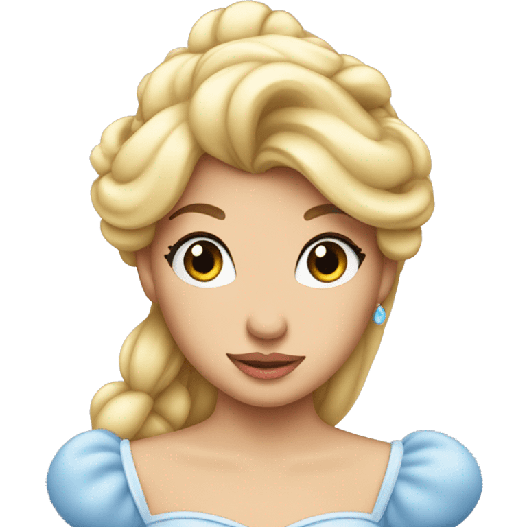 Cinderella with love face and heart in her eyes emoji