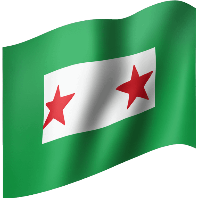 Green Syrian flag  emoji