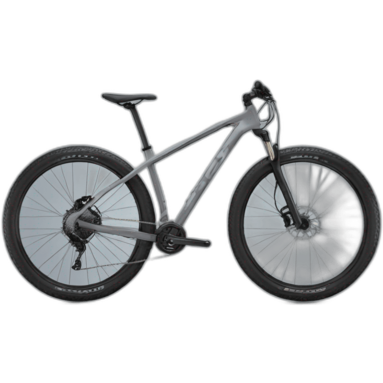 trek btt bike gray emoji