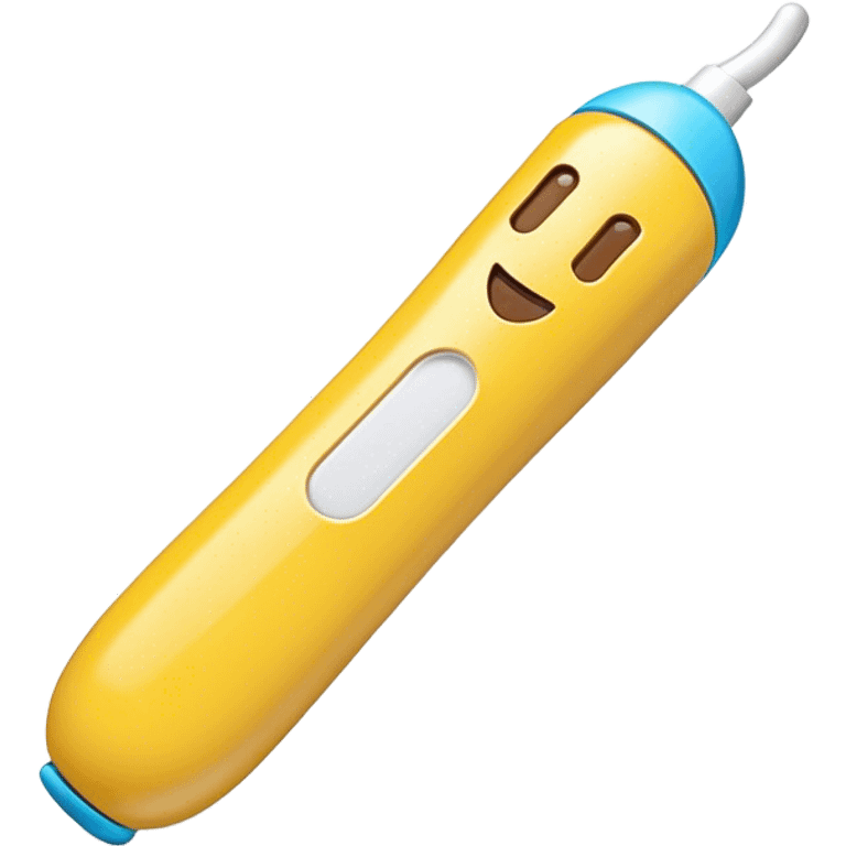 Clash of Clans aesthetic: Cinematic Playful Wii Nunchuk Portrait Emoji, rendered in a 3D vector-style similar to standard emojis with minimal shading and bold, simplified shapes. A compact, distinct form with signature details, softly glowing with a nostalgic gaming charm. Simplified yet unmistakably iconic, highly detailed and consistent, glowing with a soft radiance and high shine. Stylized with a touch of retro gaming magic and a soft glowing outline, capturing the essence of a beloved gaming relic with a friendly, playful manner! emoji